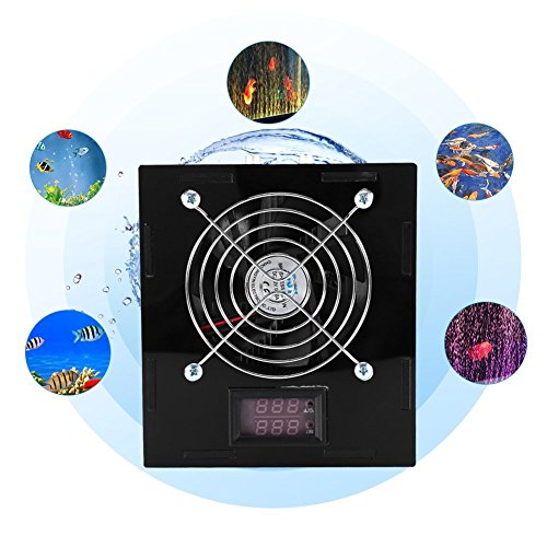 Walfront DC 12V 70W Aquarium Thermostat Chiller with Temperature Control for Fish Tank