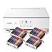 Produktbild Canon Pixma TS8351 TS-8351 All-in-One Farbtintenstrahl-Multifunktionsgerät (Drucker, Scanner, Kopierer, CD-Druck, USB, WLAN, LAN, Apple AirPrint, SD-Karte) weiß + 24er Set IC-Office 580XXL 581XXL