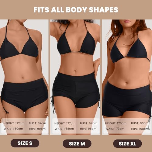 Period Swimwear for Teens, Menstrual Leakproof Bikini Bottoms, Drawstring Bathing Suit Bottoms for Girls4