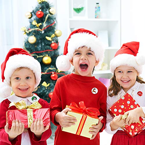 Fepito 36 Pcs Merry Christmas Button Pins Mini Pinback Buttons With Christmas Cards For Kids Christmas Party Supplies #TOP5