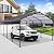 HOTEEL 12x20 Metal Carport Canopy with Galvanized Steel Frame & Roof, Upgraded Portable Assembly & Reinforced Base Heavy Duty Car Garage Outdoor Car Shed for Cars, Carport Kits, Trucks and Boats