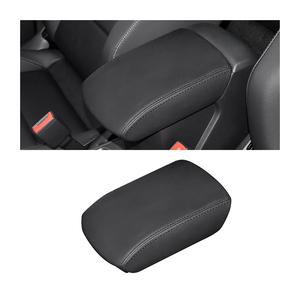 Housse pour Accoudoir Voiture, pour Renault Kangoo 2007-2018 Facile à Nettoyer Console Centrale Accoudoir Boîte Couverture Tapis Anti-poussière,B-Black