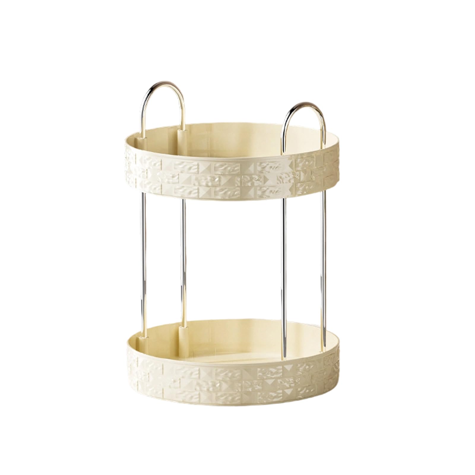 Jazuaiao Easy to Cleaning Cosmetic Organiser for Sanitary Kitchen and Bathroom Use Rotating Bathroom Storage Tray Vertical Rack
