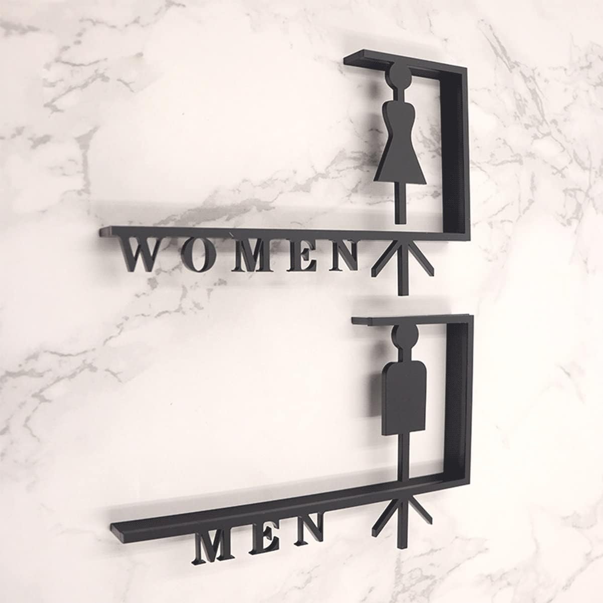 toilet sign, Unisex Toilet Sign The Loo Modern Restroom Bathroom Door Signs WC For Business