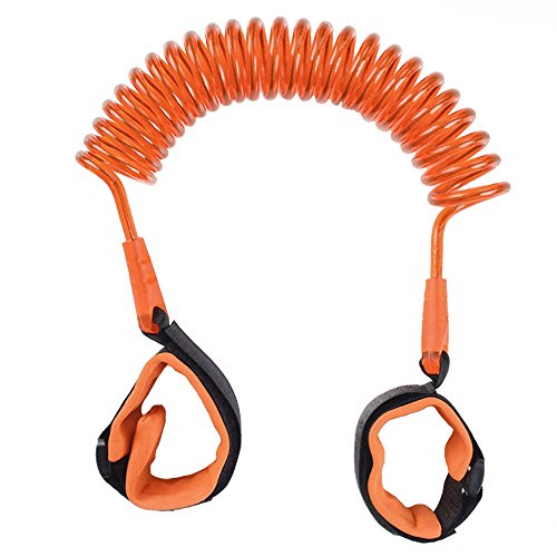 Nincha Toddler Correa elástica para niños antipérdida con sujeción de muñeca con velcro naranja naranja Talla:2.5M