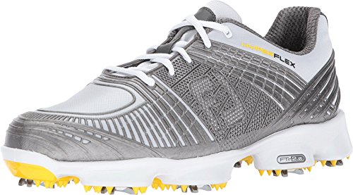 FootJoy Men's Hyperflex II-Previous Season Style Golf Shoes Silver 12 W US