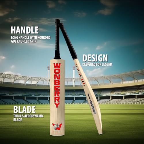 Image of Wonberry English Willow Cricket Bat Full Size SH 7+ Grains