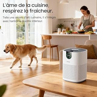 Purificateur d'Air Chambre - Air Purifier Hepa Efficace Contre Le Pollen, Les Allergies, Les Odeurs Et Les Poils D'Animaux, Avec éPonge ParfuméE, 7w Et 3 Vitesses,Silencieux Version améliorée