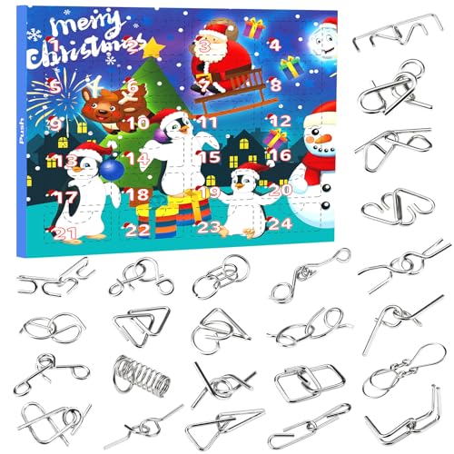 Calendario De Adviento 2025 NiñOs Regalos Amigo Invisible Regalos Divertidos Navidad Puzzle Juegos para NiñOs NiñAs Juguetes, Fiesta De CumpleañOs para Adolescentes Hombres Mujeres Juegos Familia