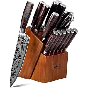 17-Piece Master Chef Knife Block Se...