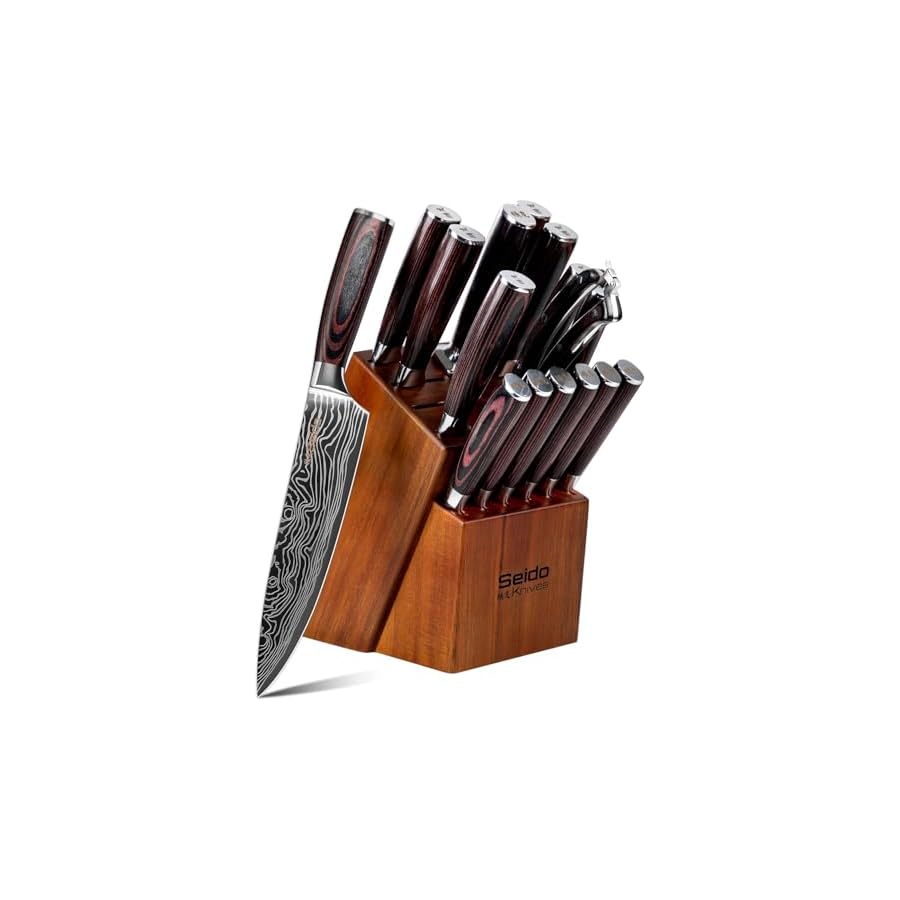 17-Piece-Master-Chef-Knife-Block-Set--Damascus-Steel-Acacia-Wood-Block 17-Piece Master Chef Knife Block Set – Damascus Steel & Acacia Wood Block