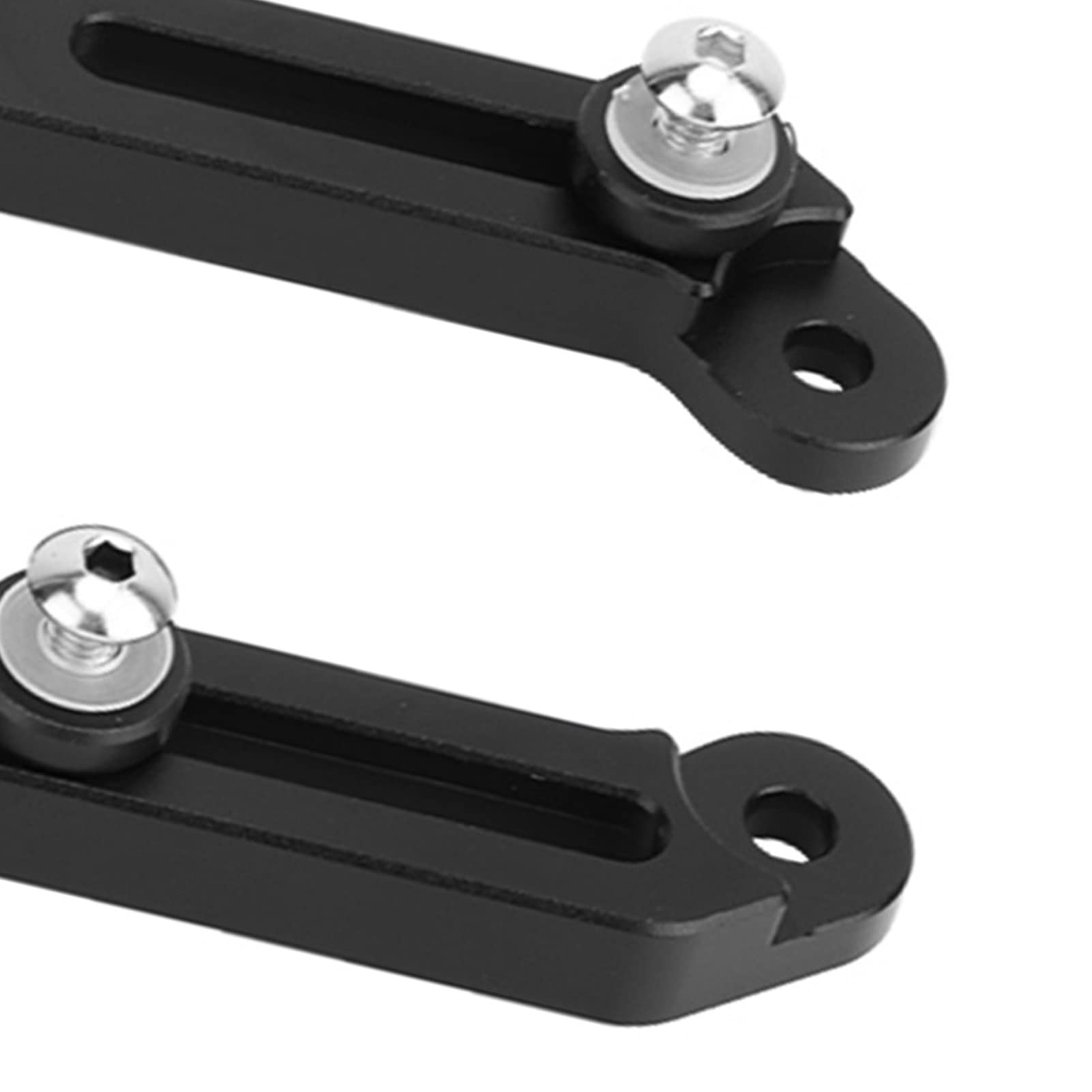 Qiilu Ajusteurs De Pare-Brise Moto CNC Pour NC750X 2016-2019 - Support Réglable Noir
