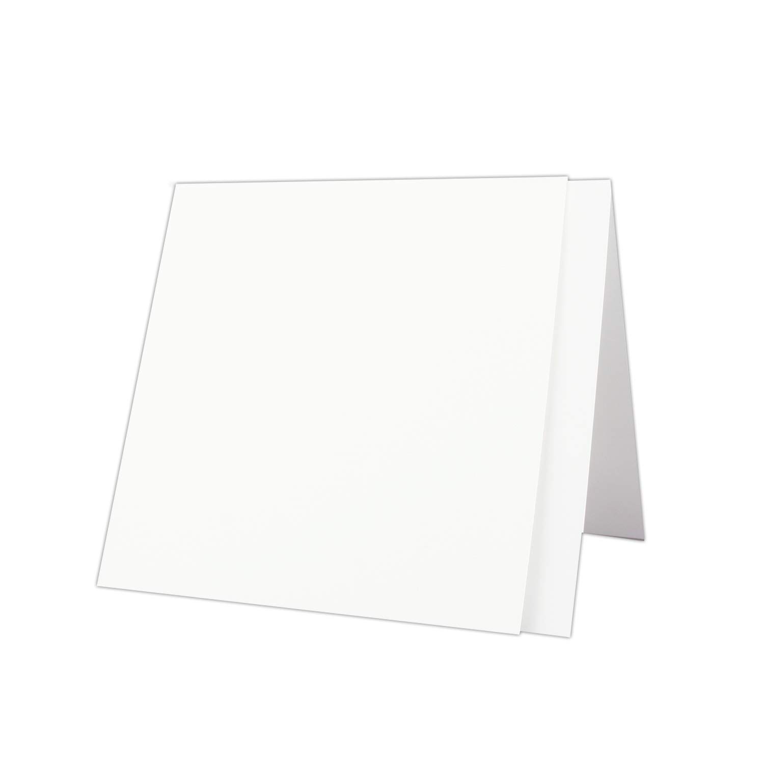 100x Quadratisches Falt-Karten-Set mit Brief-Umschlägen & Einlege-Blätter - Farbe: Weiss - 15,0 x 15,0cm - Papier-Bastel-Set - GUSTAV NEUSER®
