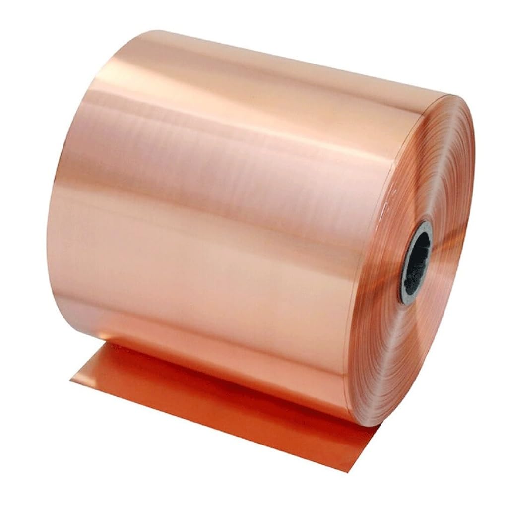 Amazon.co.jp: 純銅金属箔、 銅板ロール 100mm x 1000mm 厚さ0.1～0.2 