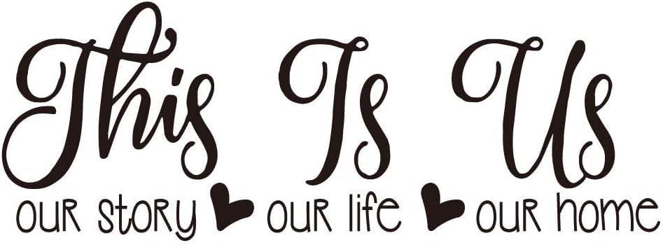 This is Us Our Story Our Life Our Home - Sticker Decor for Home Living Room Room Wall, Bedroom - Vinyl Die Cut Stickers-image-41