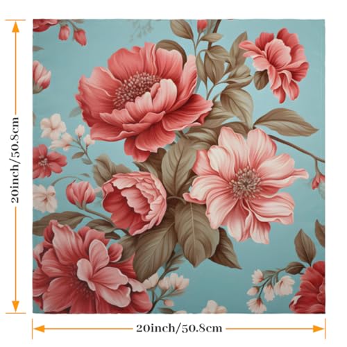 Servilletas de tela Peony Roses set x6 50.5x50.5 cm miniatura 2