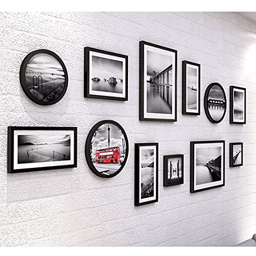 LLC- SUDA Wanddeko Metall, Foto-Wand-Wand-Fotorahmen-Sammlung Multi-Bilder-Frames-Set von 12 Fotorahmen-Wand-Set DIY… – Bild 4