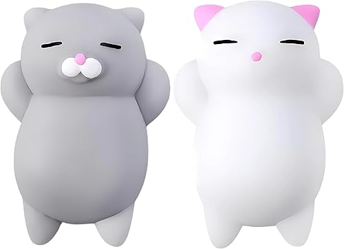 Toys Squishy Cat Set - 2" Soft Silicone Kawaii Kitties - Gifts For Teens