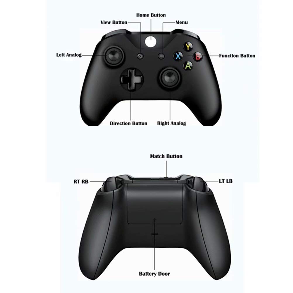 CSZH Sans Fil Manette USB Gamepad Controller Pour Ordinateur Microsoft Xbox One Contrôleur De Ordinateur Contrôleur Mando Pour Xbox One Console Mince Gamepad PC Joystick