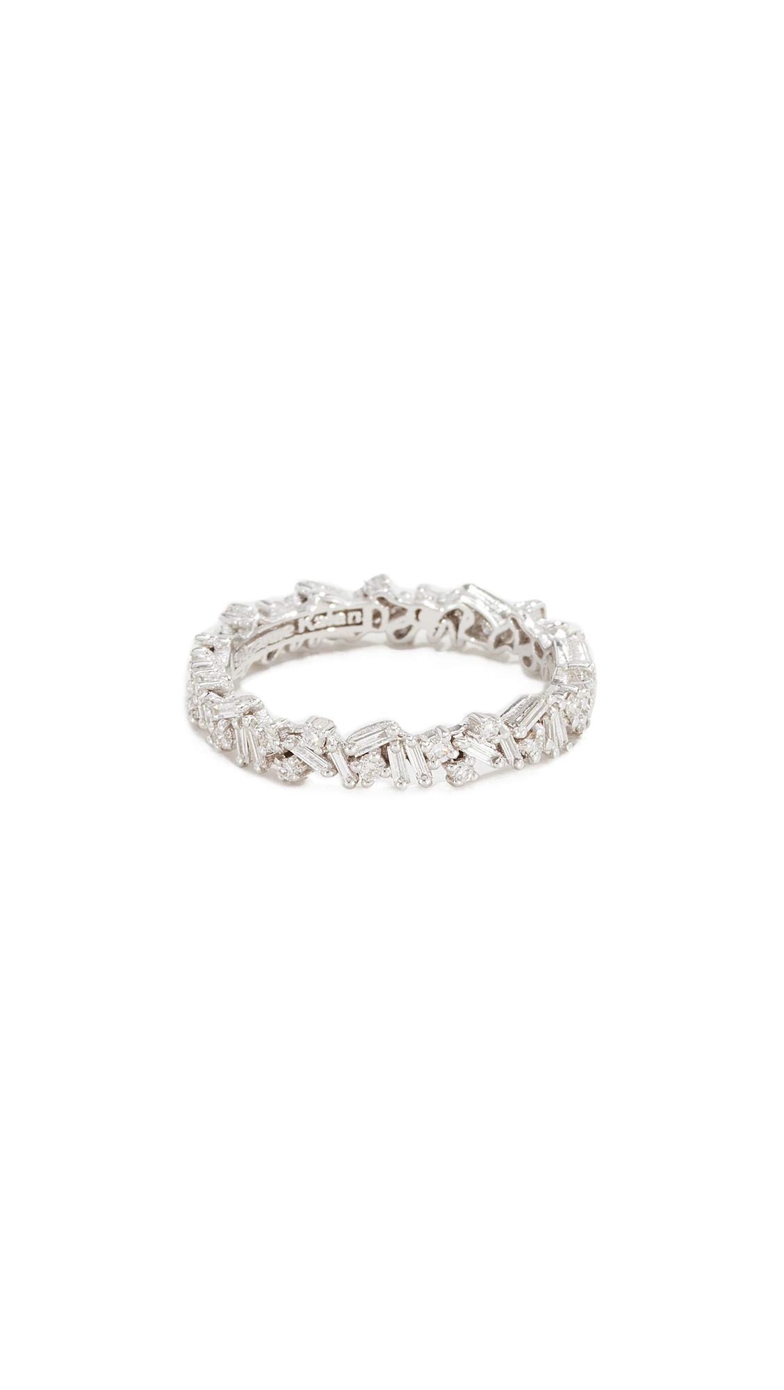 Suzanne Kalan Women's 18k Fireworks Gold Eternity Band Ring, White Gold, 8