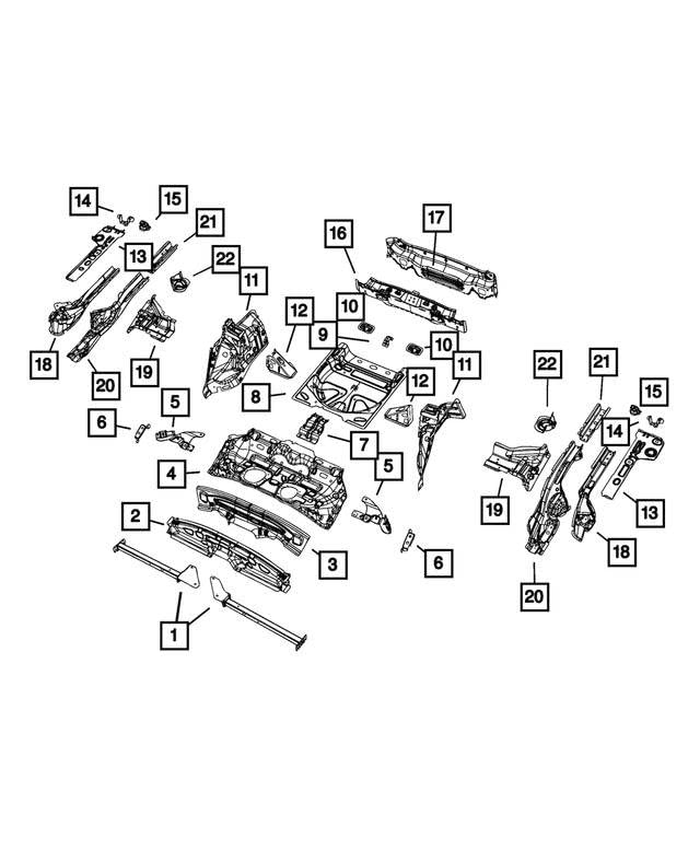 Mopar 68148759AA BRACKET REAR SEAT MOUNT