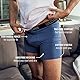 Gildan Herren Cotton Stretch Boxer Brief, Multipack Retroshorts, Blue Cove/Hawaiian Blue/Heather Red Mark (5er-Pack, Regular Leg), Medium