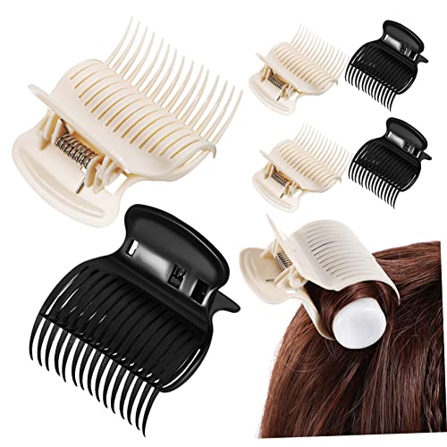 SOESFOUFU 12 Pcs Claw Clip Curly Hair Tools Jumbo Hair Rollers Replacement Roller Clips Hot Rollers Jumbo Curler Clips for Hot Rollers Salon Tools Hair Clamps Miss Securing Clip Hair Dye Abs