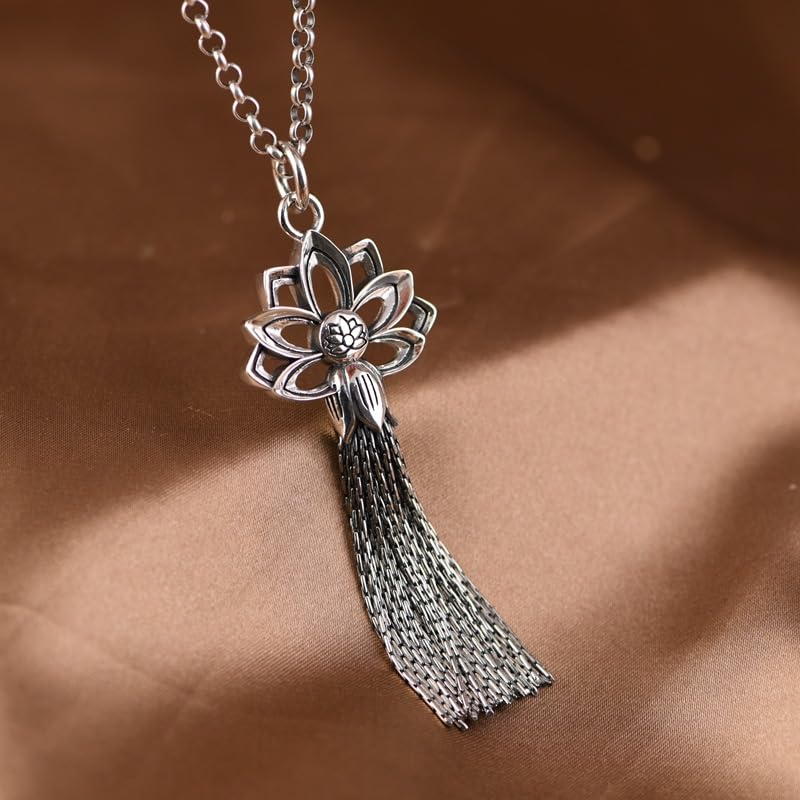 Pendentif en argent sterling 925 pour collier long de chaîne de pull