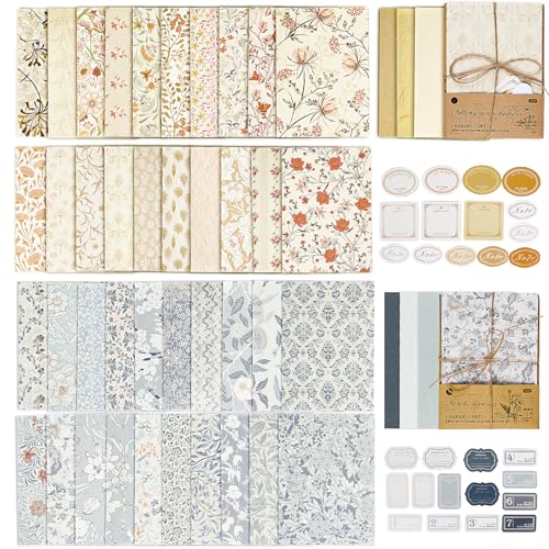 32 Blatt Blumengarten-Musterpapier – Doppelseitig, Vintage-Design, 15,2 X 15,2 Cm, Für Scrapbooking & DIY