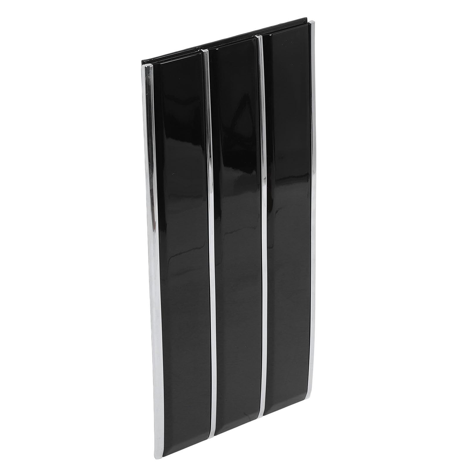 Rejilla de Ventilación para Guardabarros, Decoración Exterior, Rejilla de Ventilación Lateral para Carrocería, Reemplazo Directo, Reduce la Resistencia Al Viento con Tira Cromada
