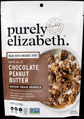 image for purely elizabeth. Purely Elizabeth Granola Peanut Butter Collagen Keto