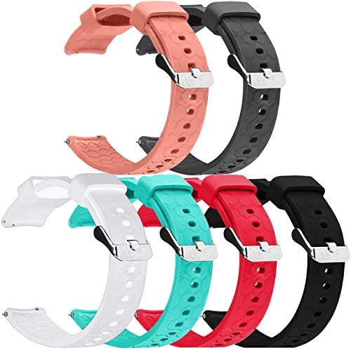 Chofit 18MM Bands Compatible with Fossil gen 5E 42MM/Women's Gen 6 42mm Watch Band, Silicone Replacement Wristband Sport Straps Compatible with Fossil Women's Riley Band