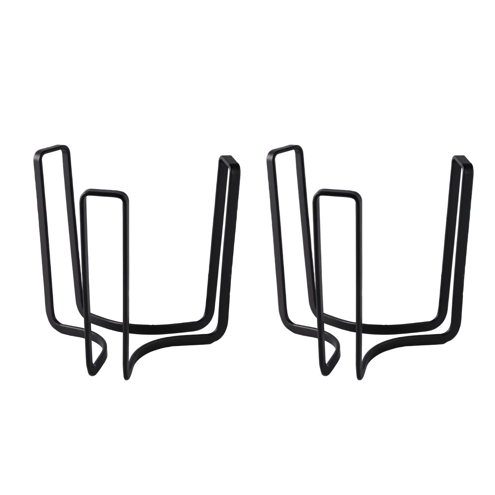 2 Pcs Iron Plate Holders, Space-Saving Plate Racks for Kitchen Storage, Sturdy Steel Dish Organizer for Home & Hotel Use