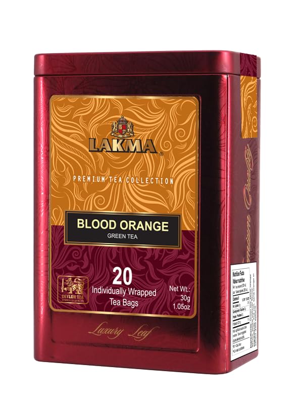 Lakma Green Tea with Manuka Honey - 20 Tea Bags - (1 Pack) - Premium Collection in Metal Gift Tin