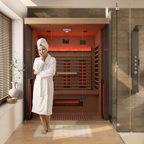 SWHSE Full Spectrum Infrared Sauna, 2-3 Person Home...