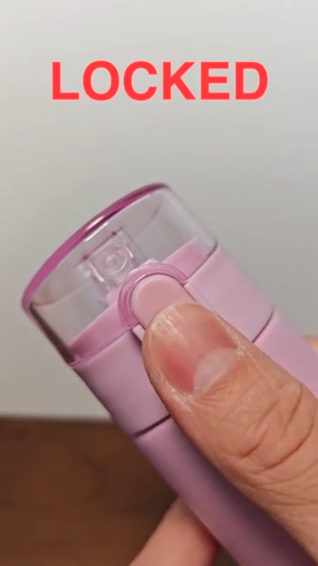 Botella de agua pequeña de 9oz con pajilla, diseño de apertura con una mano, tapa con bloqueo a prueba de fugas para bebidas frías y calientes, ideal para escuela y viaje (Lavanda) miniatura 7