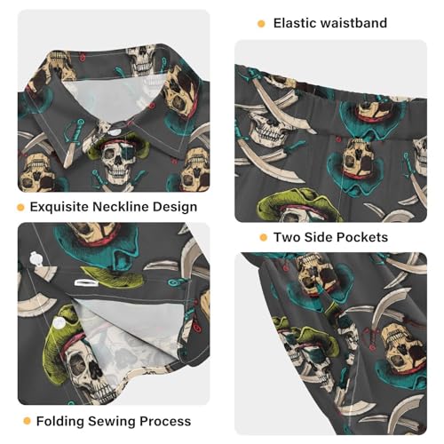 Image of visesunny Boy Floral Short Sleeve Button Down Shirt & Casual Shorts Set Summer Outfits 3-10 Years Clothes