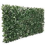 HAVENURA Artificial Maple Leaf Willow Extendable Trellis Plastic Hedge Garden Fence Screening Privacy (Dark Green, 100x200cm) (Maple Leaf (1 Pack)) - Image 3