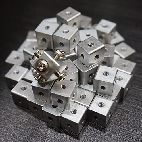 10MMMX10MMX10MM Bloque de Seis Lados de la Placa Cuadrada de la Placa de acrílico de la Placa de conexión del Bloque de conexión del Bloque Fijo del Accesorio del chasis DaJiKan