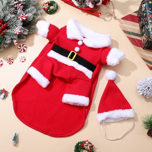 Disfraz de Santa Claus para Perro Rojo XL miniatura 4