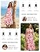 GRACE KARIN Women's Summer Maxi Dresses 2026 Sleeveless Beach Boho Dress Floral Sundress with Pocket Fashion Clothing Floral White Pink L