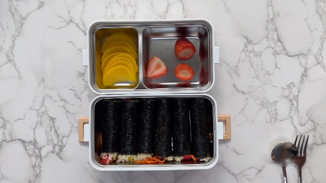 Amazon.com: gimmiebox premium stainless steel bento box lunch box