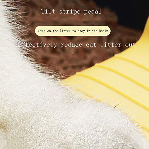 Bandeja grande semitransparente com caixa de areia para vaso sanitário, o corpo principal do grande