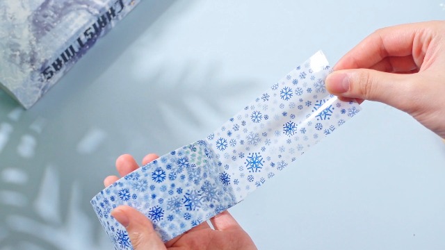 Image of Ctosree 6 Rolls Packaging Tape 50 Yard x 2 Inch Decorative Printed Duct Wrapping Tape for DIY Crafts Scrapbooking Crafting Boxes Decorations (Snowflake)