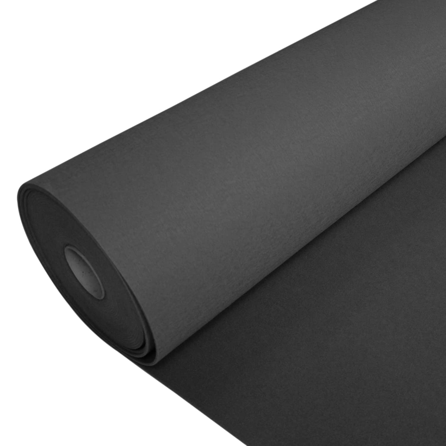 HMM Nadelvlies Teppichboden Meterware - Teppich Läufer grau Bodenbelag Nadelfilz, Auslegware 2m breit, Filzteppich dünn zum Zuschneiden Messeteppich & Event Schwer Entflammbarer Fußbodenbelag