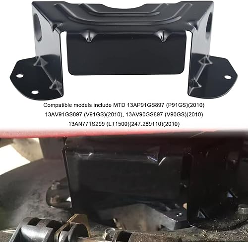 Miniatura 6 de 783-06424A-0637 - Piezas para cortacésped 783-06424A, cubierta negra para cinturón de cubierta de 42 pulgadas y 46 pulgadas, compatible con MTD &