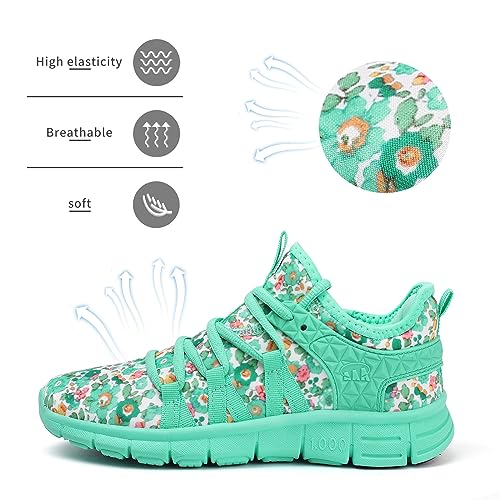 Image of INZCOU Running Shoes Lightweight Tennis Shoes Non Slip Gym Workout Shoes Breathable Mesh Walking Sneakers