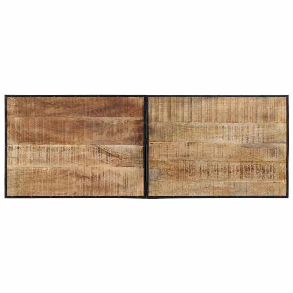 Table de Bar 150x55x107 cm Bois de Manguier Massif Brut vidaXL