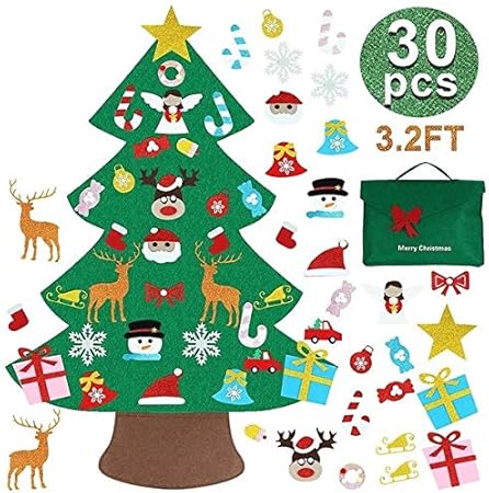 Amazon Co Jp フェルト布クリスマスツリー 布絵本 クリスマスツリー 手作り フェルト生地 Diy 子供贈り物 クリスマス オーナメント 30個 セット おもちゃ Amazon Co Jp フェルト布クリスマスツリー 布絵本 クリスマスツリー 手作り フェルト生地 Diy 子供贈り物 クリスマス オーナメント 30個 セット おもちゃ