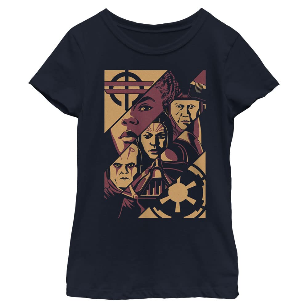 STAR WARS OBI-wan Kenobi Republic Fragments - Camiseta de manga corta para niña